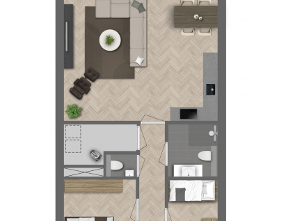3 kamer appartement 