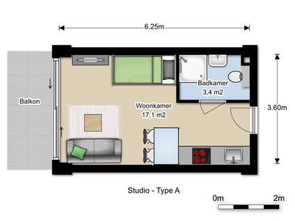 vrije-sector-woningen te huur op Martinus Nijhofflaan 2B3