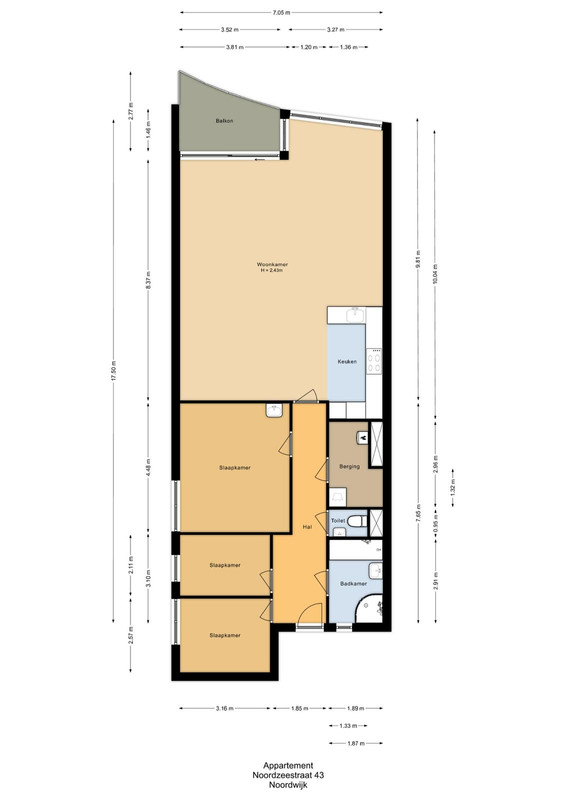Appartement te koop: Noordzeestraat 43, Noordwijk
