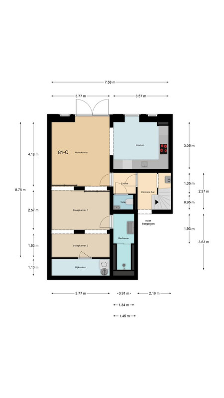 Appartement te huur: Dam 81C, Alblasserdam
