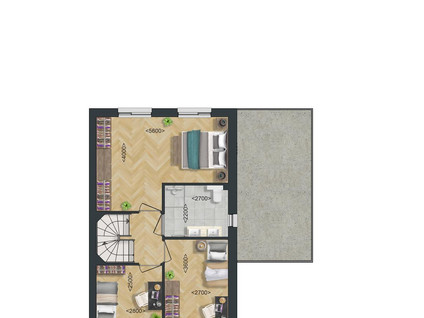 Type A6: Twee-onder-een-kapwoning 