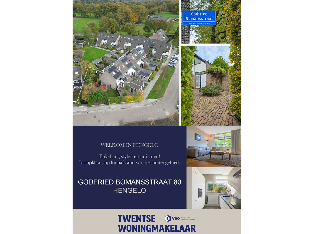 Hoekwoning te koop: Godfried Bomansstraat 80, Hengelo