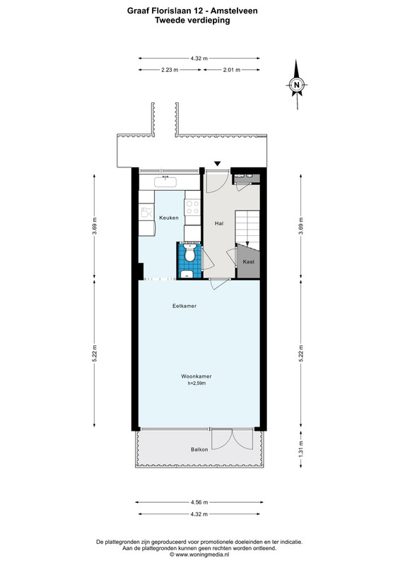 Appartement te koop: Graaf Florislaan 12, Amstelveen