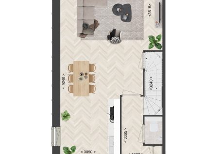 Hoek- en tussenwoning 