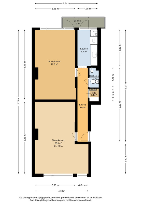 Appartement te koop: Putselaan 234B, Rotterdam