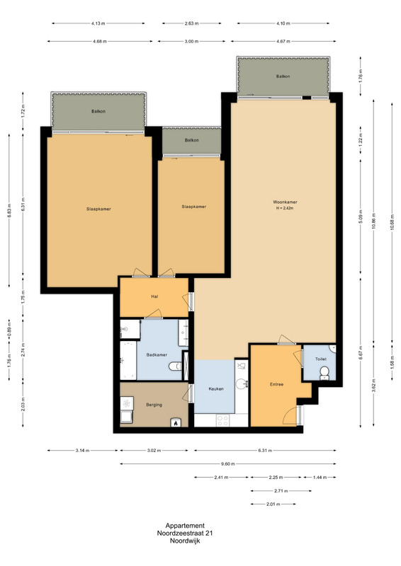 Appartement te koop: Noordzeestraat 21, Noordwijk