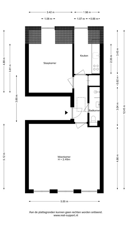 Appartement te koop: Zwartbroekstraat 22B, Roermond