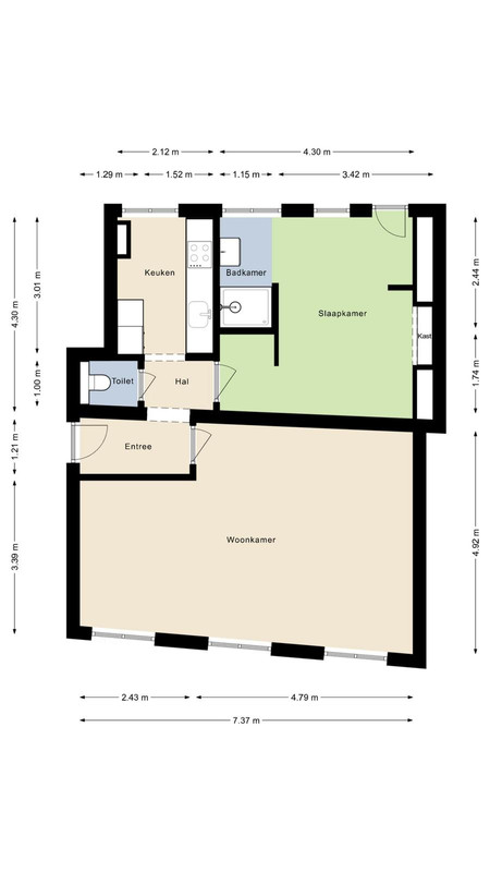 Appartement te koop: Zwartbroekstraat 1D, Roermond