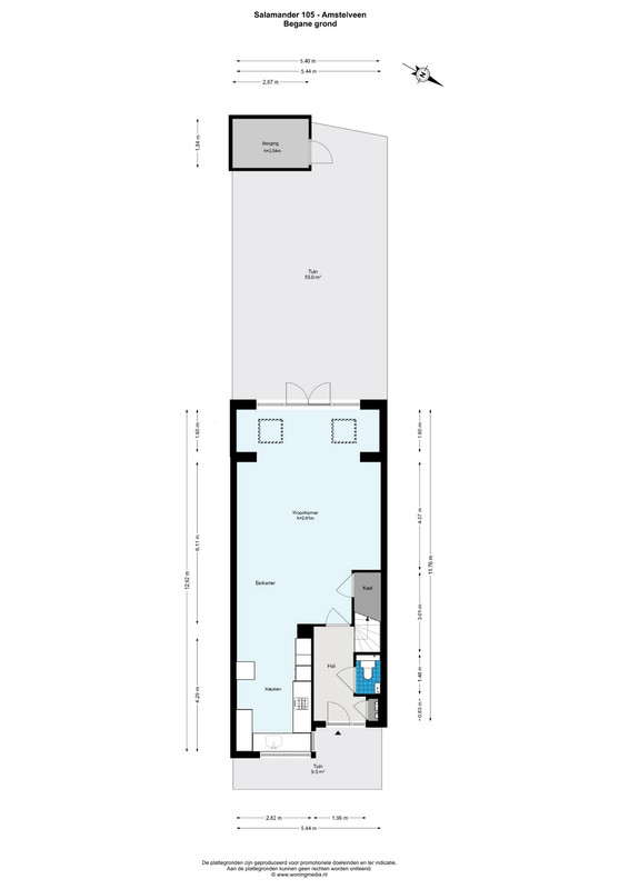 Tussenwoning te koop: Salamander 105, Amstelveen