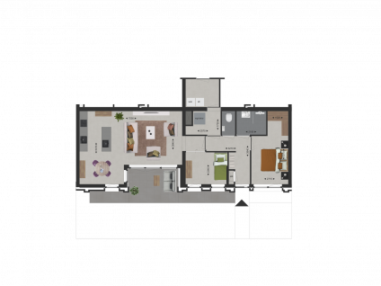 Brede woning 