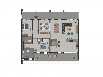 Topappartement 