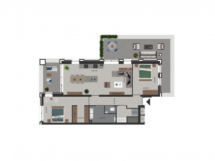 Hoekappartement West 