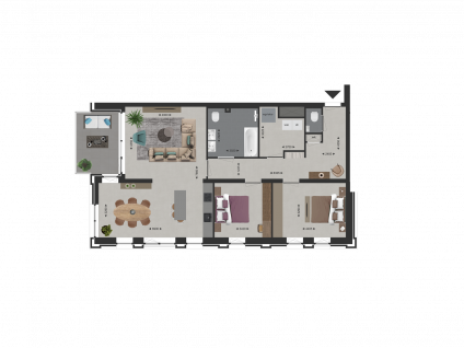Hoekappartement Oost 