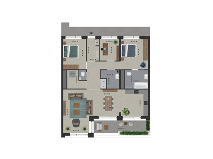 Topappartement hoek 