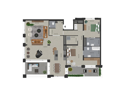 Penthouse "Solitair Verte" hoek 