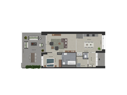 Splitlevel singel-appartement 