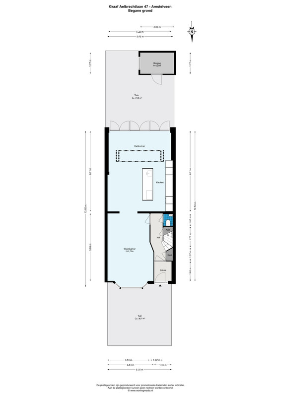 Tussenwoning te koop: Graaf Aelbrechtlaan 47, Amstelveen