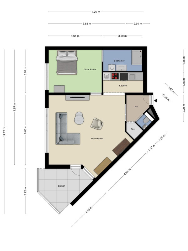 Appartement te koop: Konijnenberg 52, Halsteren