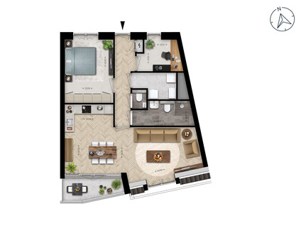 Appartement type L 
