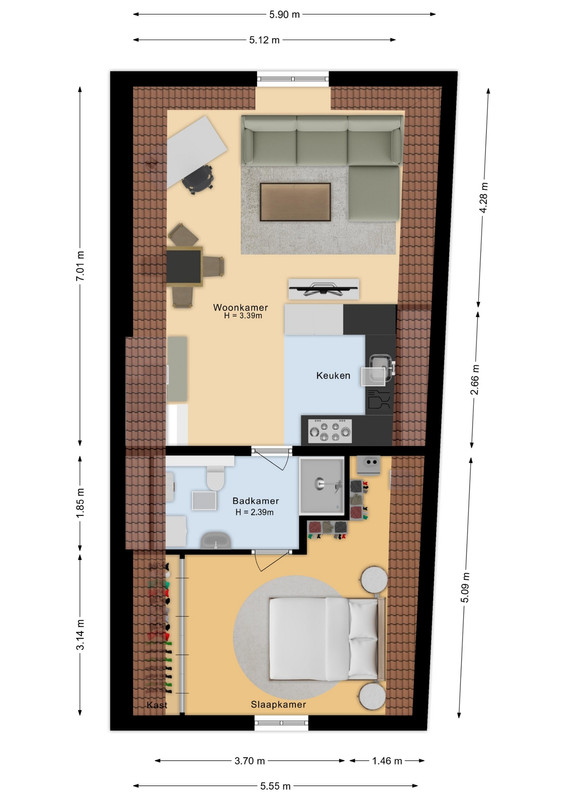 Appartement te koop: Van Welderenstraat 38A, Nijmegen