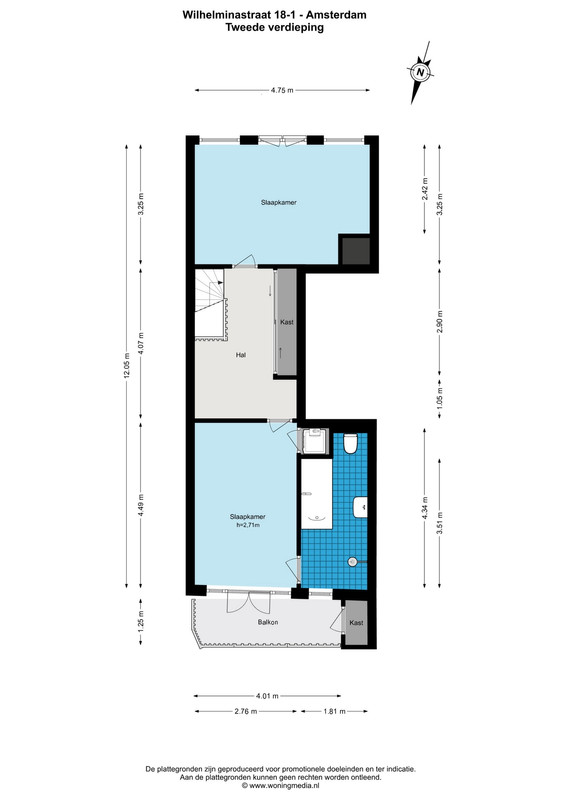 Appartement te koop: Wilhelminastraat 18-1, Amsterdam