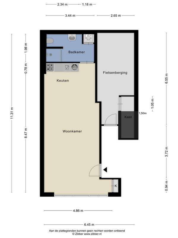 Studio te koop: Bourgogneplein 21A, Maastricht
