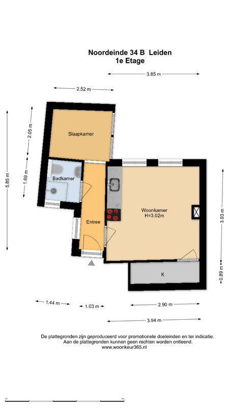 Appartement te koop: Noordeinde 34A, Leiden