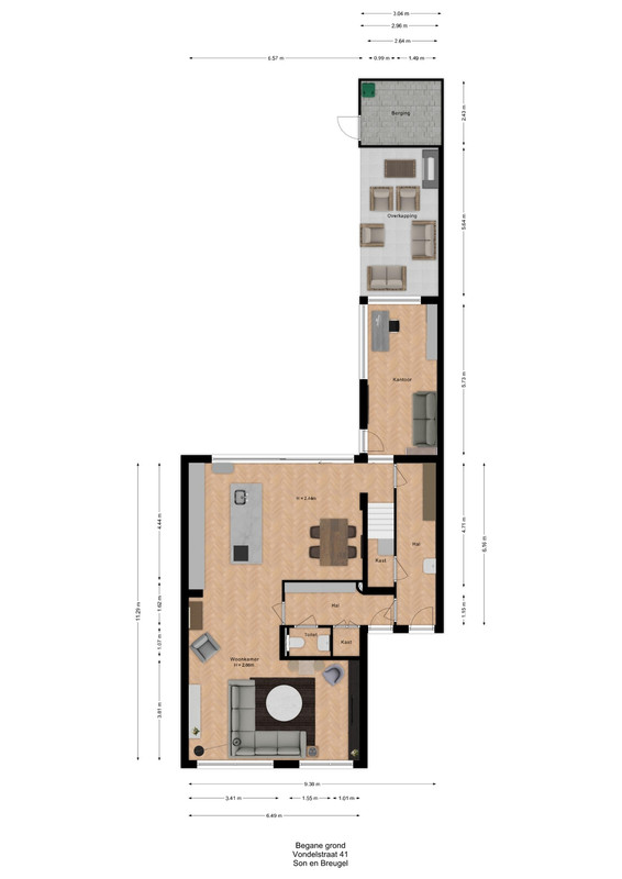 Hoekwoning te koop: Vondelstraat 41, Son En Breugel