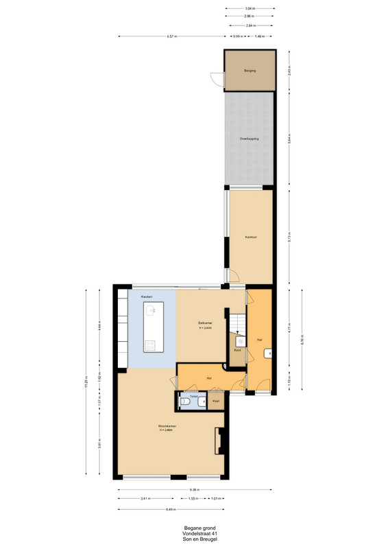 Hoekwoning te koop: Vondelstraat 41, Son En Breugel