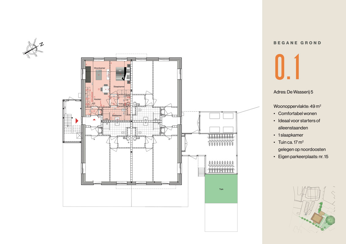 Appartement te koop: De Wasserij 5, Renkum