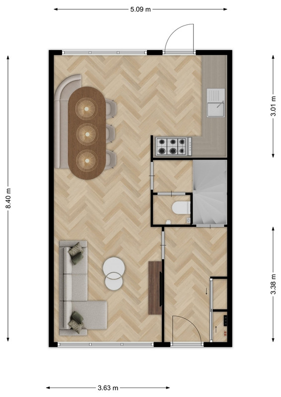 Tussenwoning te koop: Tarbot 36, Ridderkerk