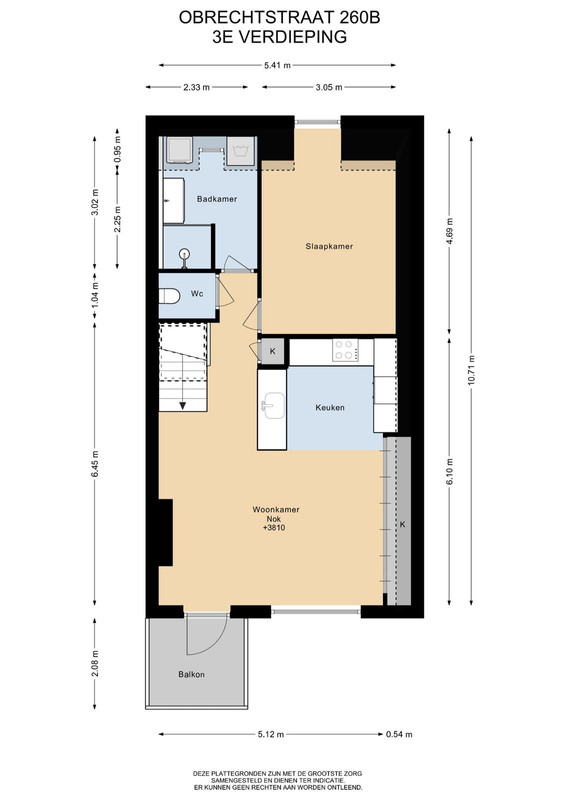 Appartement te koop: Obrechtstraat 260B, 'S-Gravenhage