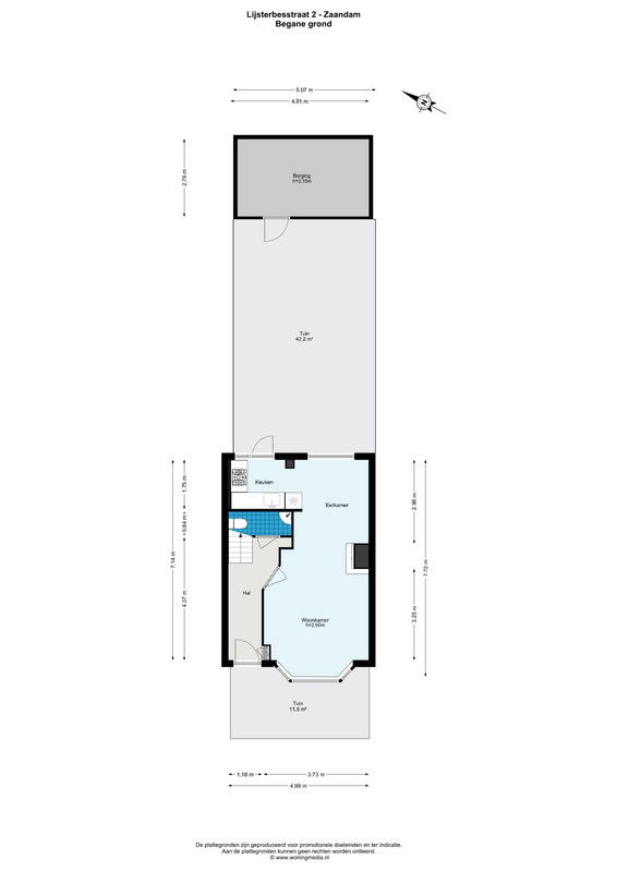 Hoekwoning te koop: Lijsterbesstraat 2, Zaandam