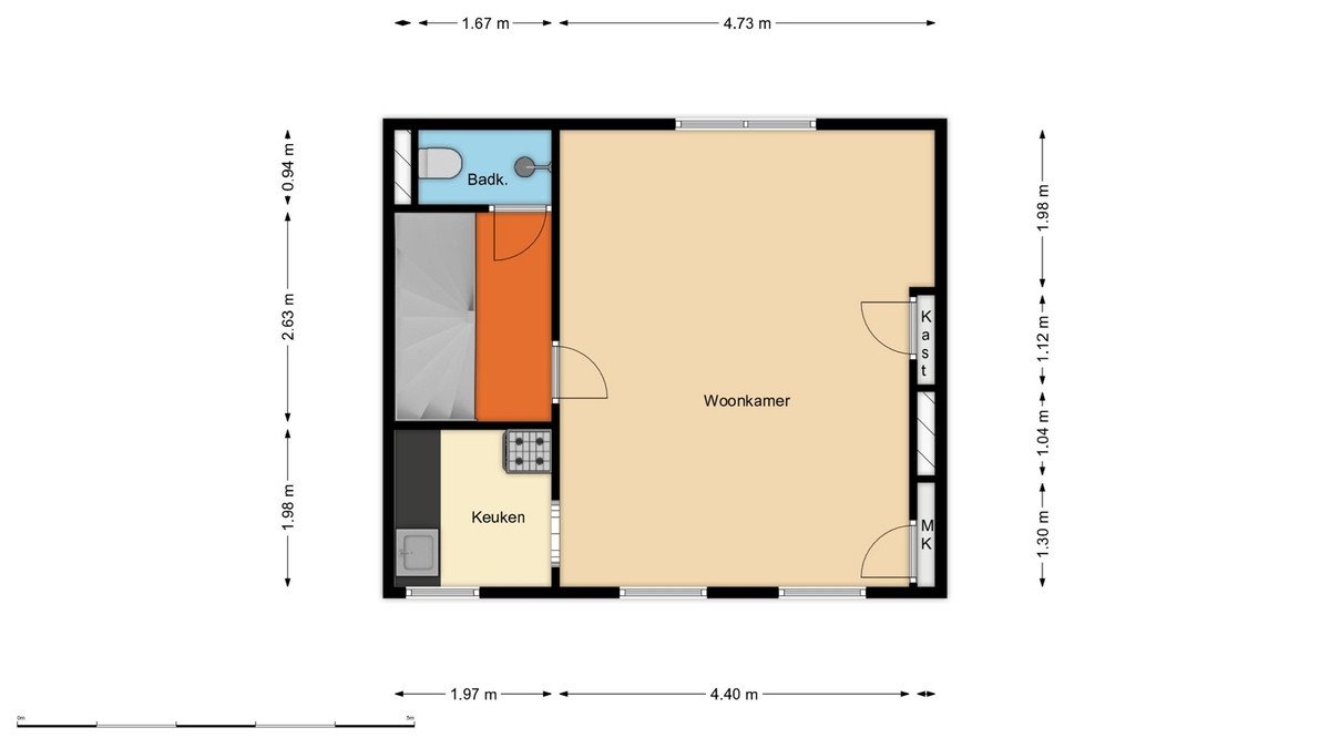 Studio te koop: Zoutziedersstraat 56C, Rotterdam