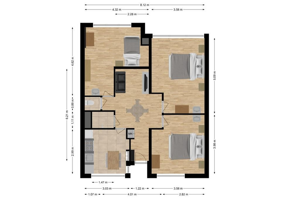 Appartement te huur: Cederstraat 39, Tilburg