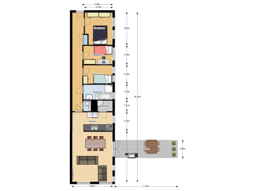 Appartement te huur: Derkinderenstraat 170, Amsterdam