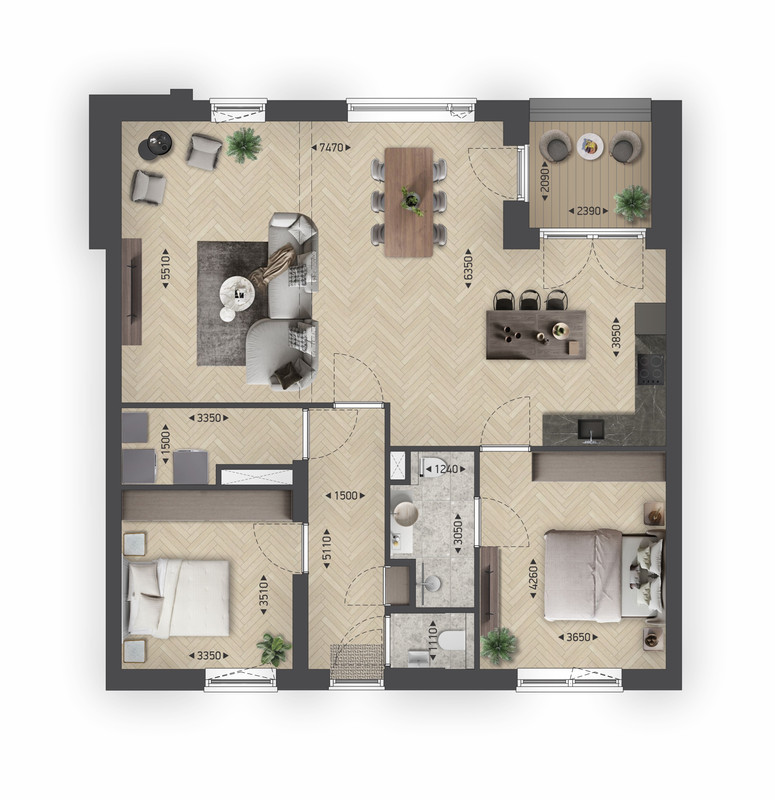 Appartement te koop: Borg. Oosterwijkbrink 203, Oosterwolde