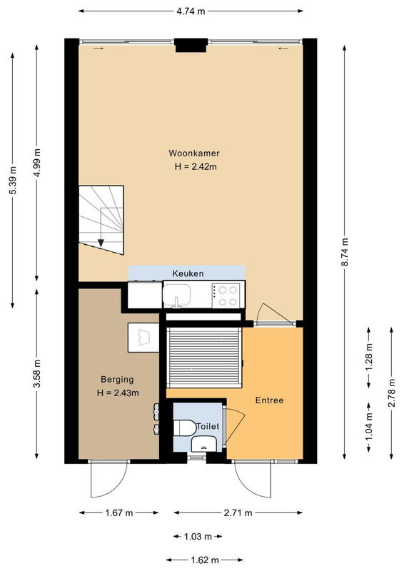 Tussenwoning te koop: Verlengde Breevaart 3-032, Reeuwijk