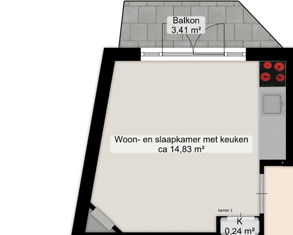 Appartement te huur: Paterswoldseweg 96A, Groningen