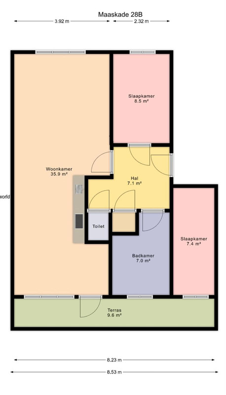 Appartement te koop: Maaskade 28B, Rotterdam