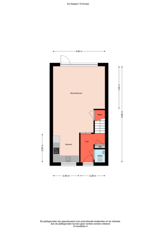 Tussenwoning te koop: De Rotsduif 19, Almelo