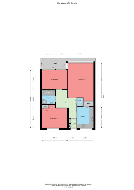 Appartement te koop: Mozartstraat 58, Almelo