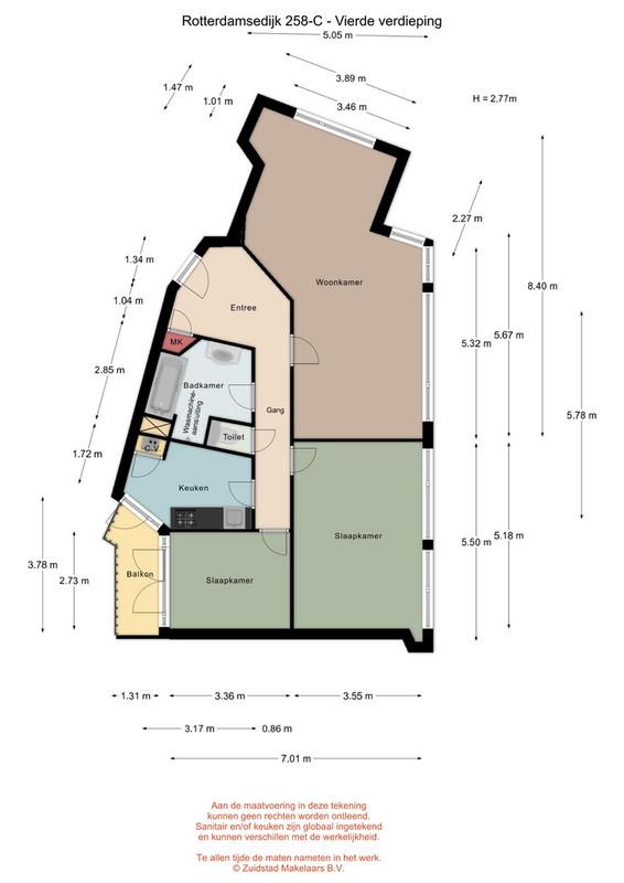 Appartement te koop: Rotterdamsedijk 258C, Schiedam