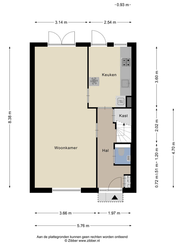 Tussenwoning te koop: Johannes Vermeerstraat 17, Oosterhout