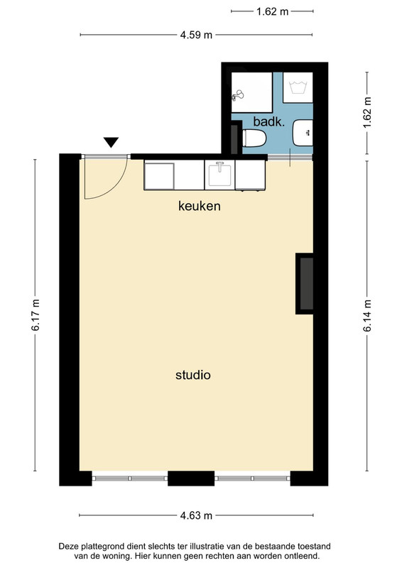 Studio te koop: van Hasseltkade 13C04, Maastricht