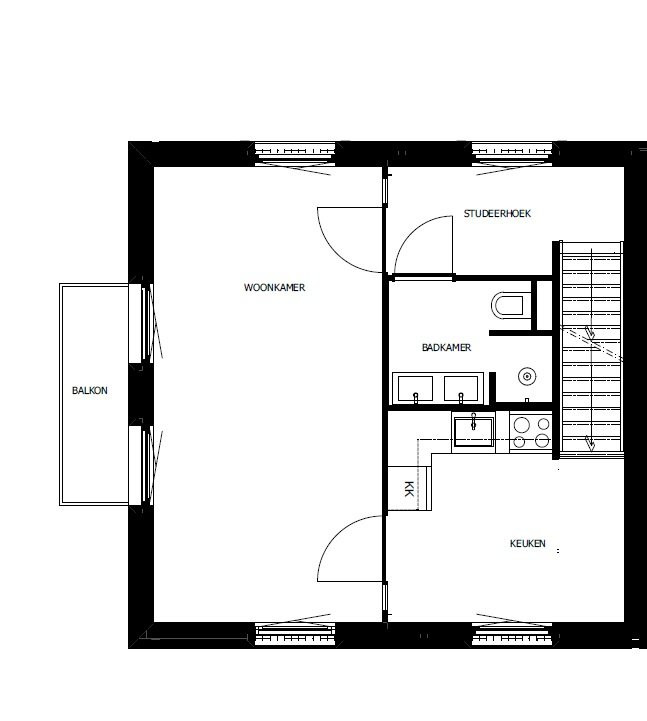 Appartement Schermerhornstraat 5 — foto 1