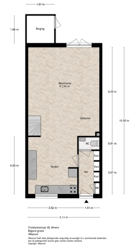 Tussenwoning te koop: Chatelainestraat 48, Almere