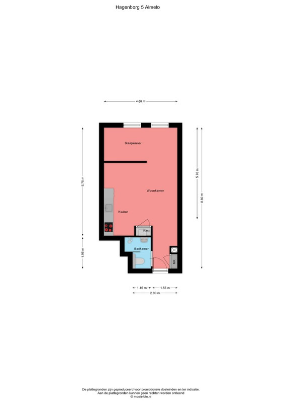 Studio te koop: Hagenborgh 5, Almelo