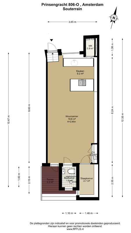 Appartement te koop: Prinsengracht 806O, Amsterdam