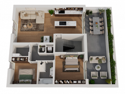 Penthouse - 2e verdieping 